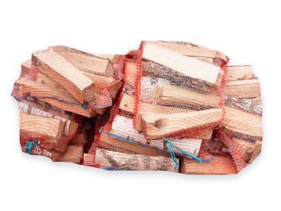 Bagged Firewood for Campfires